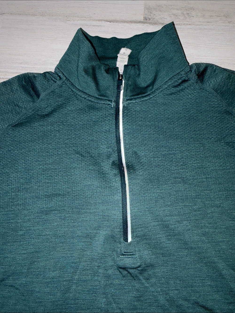 lululemon athletica Men's Teal Quarter-Zip Pullover Size Large - Picture 3 of 10